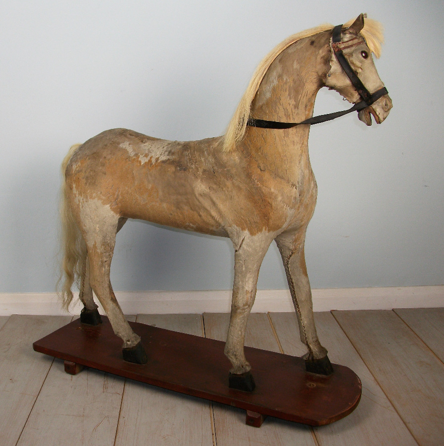 Victorian Pony Skin Rocking Horse